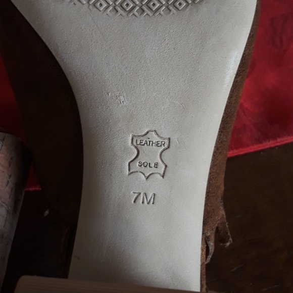 Tory Burch Huntington fringed suede mules sz 7 - Picture 7 of 8